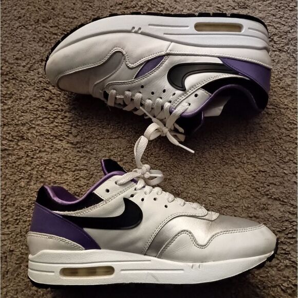 Nike Air Max 1 "DNA CH.1 PURPLE" 2020 Men's Size 7, AR3863 101 PRE-OWNED - Picture 3 of 6
